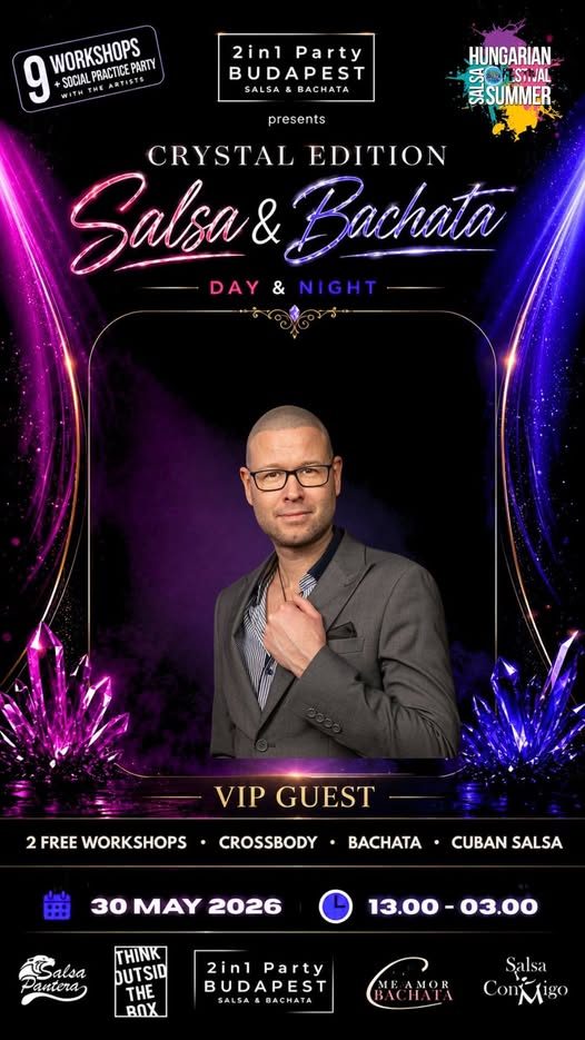 Crystal Edition Salsa & Bachata rendezvény plakát